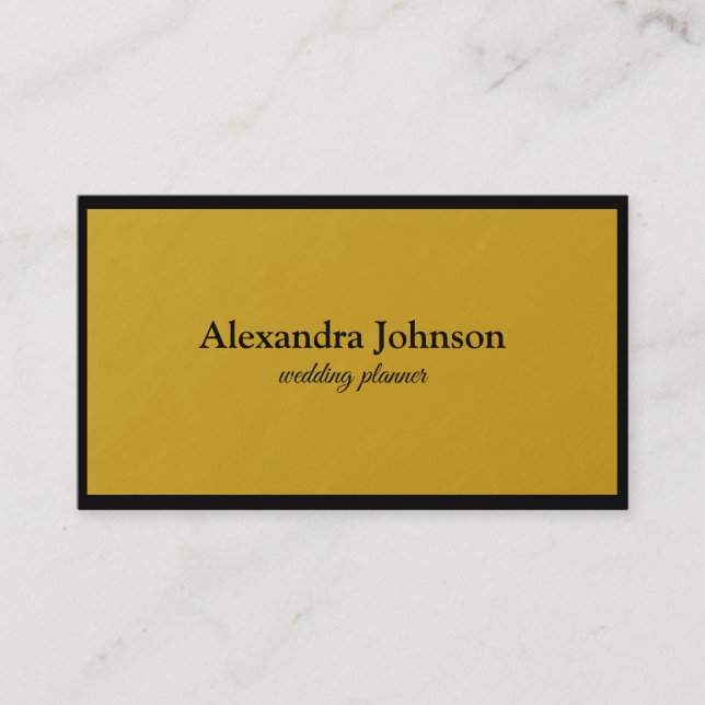 Moderne schicke Black and Gold Foil Luxus Business Visitenkarte (Vorderseite)
