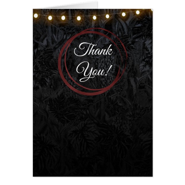 Moderne schicke Black Red Wine Rings Klasse Vielen (Vorne)