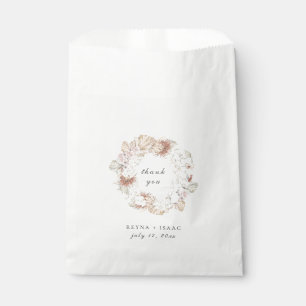 Moderne schicke Botanische Kleider-Hochzeit Geschenktütchen