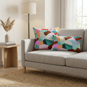 Moderne Schicke Farbige Abstrakte Glas Kunst Heimd Kissen