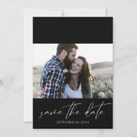 Moderne Schicke Foto-Landschafts-Save-the-Date-Ein