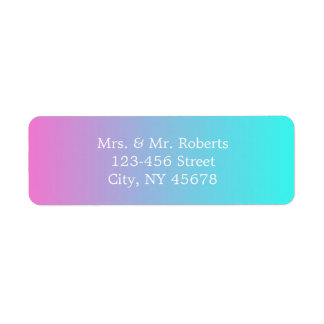 Moderne, schicke Frühling Rosa türkisfarbene ombre