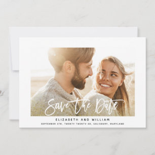 Moderne schicke Glitzer elegante Goldhochzeit Foto Save The Date