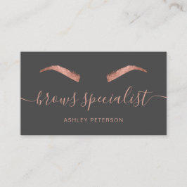 Moderne schicke Goldbraun der Rose, trendig grau Visitenkarte