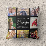 Moderne schicke Großvater Keepake Familienfoto Col Kissen<br><div class="desc">Ein wunderschönes,  modernes Geschenk für Ihren Großvater: Ein trendiges Foto-Collage-Kissen mit persönlicher Nachricht und Namen für diesen besonderen Sake voller jahrelanger Erinnerungen. Wir Liebe dich,  Opa!</div>