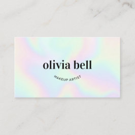 Moderne schicke Iridescent Makeup Artist Visitenkarte