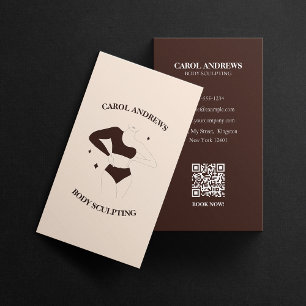 Moderne Schicke Körperformende Wachsende Massage Q Visitenkarte