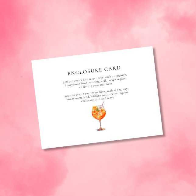 Moderne schicke Liebe im ersten Spritz-Brautparty Begleitkarte (Von Creator hochgeladen)