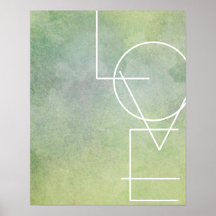 Moderne schicke Liebe-Poster-Wand-Kunst Poster