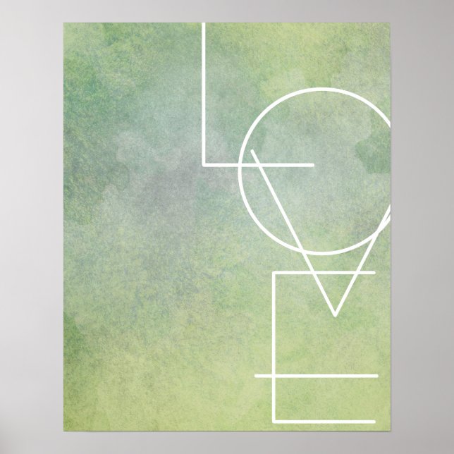 Moderne schicke Liebe-Poster-Wand-Kunst Poster (Vorne)