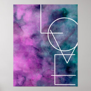 Moderne schicke Liebe-Poster-Wand-Kunst Poster