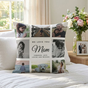 Moderne Schicke Muttertags-Mama-Familien-Fotocolla Kissen