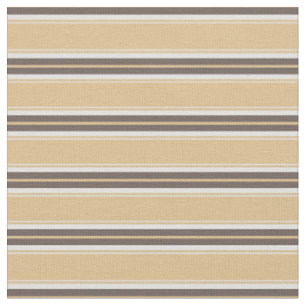 Moderne schicke neutrale Sand- und Braunstreifen S Stoff
