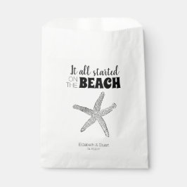Moderne schicke Starfish Beach Hochzeitsnacht Leck Geschenktütchen