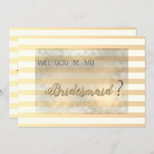 Moderne schicke Strickkarten Blume Bridesmaid Card Einladung