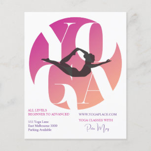 Moderne schicke Yoga-Lehrerstudiengänge Flyer