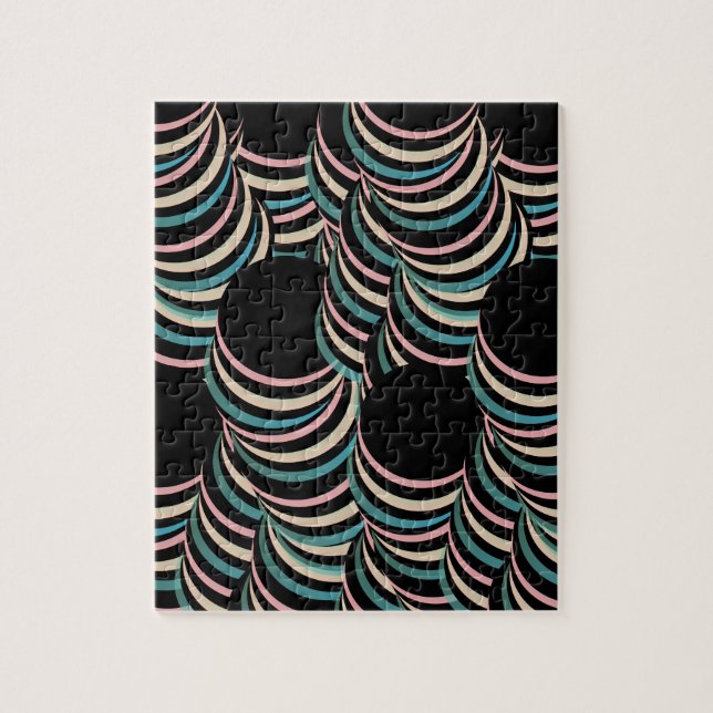 Moderne schlanke Trippy-Tunnel Hypnotic Puzzle (Vertikal)