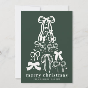 Moderne Schleifenbögen Grüne Weihnachten
