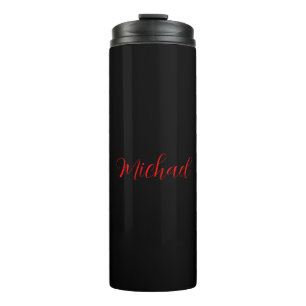 Moderne schlichte, einfache minimalistische Beiheb Thermosbecher