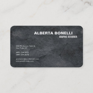 Moderne schlichte elegante minimalistische graue e visitenkarte