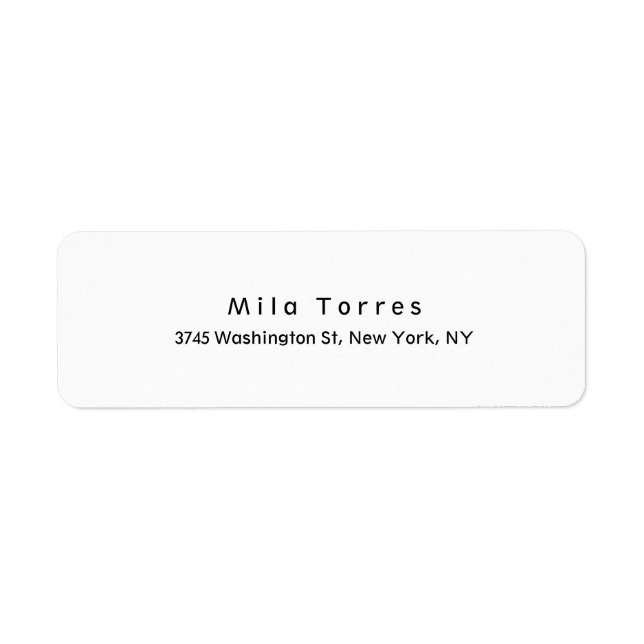 Moderne Schlichte Elegante Schwarz & Weiß (Vorne)