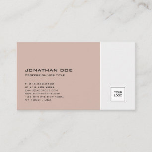 Moderne schlichte Farben mit Logo, professionell u Visitenkarte