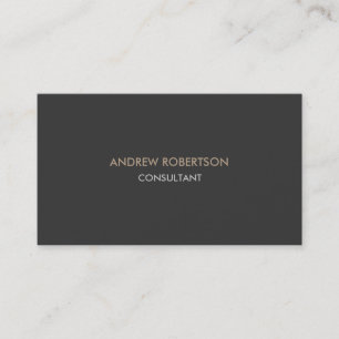 Moderne Schlichte Grautöne Trendy Business Card Visitenkarte