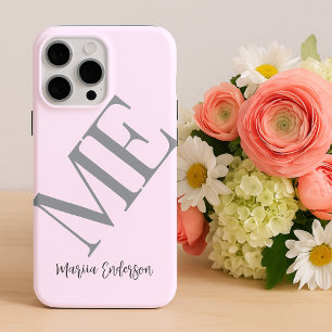 Moderne, schlichte, minimalistische Pastellinitis Case-Mate iPhone Hülle