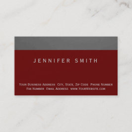 Moderne Schlichte Visitenkarte in Rot