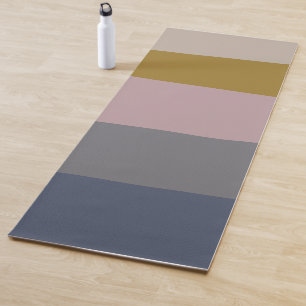 Moderne, schmale Mauve Gray Abstrakte Streifen Sti Yogamatte