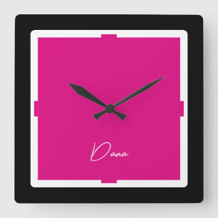 Moderne Schmetterlingsuhr Quadratische Wanduhr