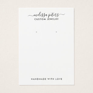 Moderne Schmuckschmuckkarte mit Earring Display