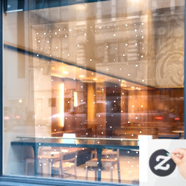 Moderne Schneefall-Weihnachtsdekor Dispay Fensteraufkleber