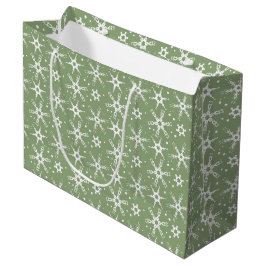 Moderne Schneeflocke-Geschenktasche Große Geschenktüte