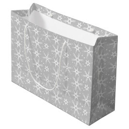 Moderne Schneeflocke-Geschenktasche Große Geschenktüte