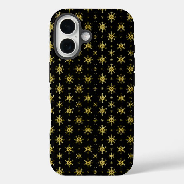 Moderne Schneeflocken Weihnachten Case-Mate iPhone Hülle (Rückseite)