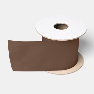 Moderne Schokoladenbraun einfarbig Satinband