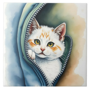 Moderne, schöne Niedliche Wasserfarbensammlung Fliese