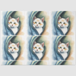 Moderne, schöne Niedliche Wasserfarbensammlung Seidenpapier