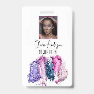 Moderne Schönheits-Swatch-Makeup-Artist-Ausbweis A Ausweis