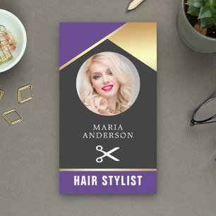 Moderne Schönheitssalon-Foto mit Goldfolie für Fri Visitenkarte
