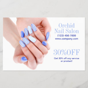 Moderne Schönheitssalon SPA Nagelstudio Preisliste Flyer