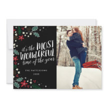 Moderne schönste Weihnachtsgrüße Fotokarte