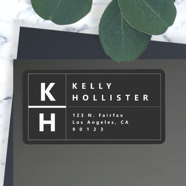 Moderne schöpferische Rücksendeadresse | Beinahe s Adressaufkleber (Von Creator hochgeladen)