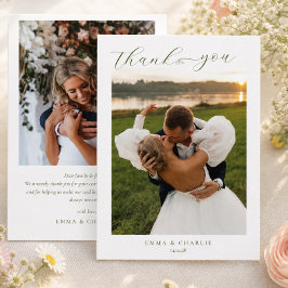 Moderne Schrift 2 Foto Danke Herz Hochzeit