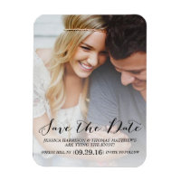 Moderne Schrift | Benutzerdefiniertes Foto Save th