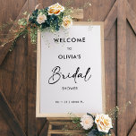 Moderne Schrift | Brautparty Welcome Sign Poster<br><div class="desc">Minimalistisches elegantes Willkommenszeichen für Ihr Brautparty,  moderner Schwarz/Weiß Kontrast.</div>
