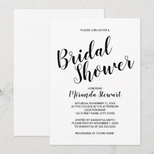 Moderne Schrift Bride-to-be-Party Einladung