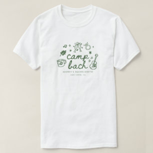 Moderne Schrift Camp Junggesellinnenabschied Custo T-Shirt