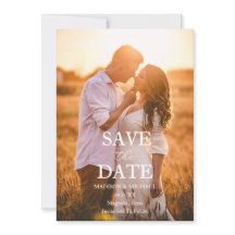 Moderne Schrift Foto Hochzeit Termin vormerken